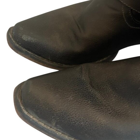 Roper Western Women's Boots Brown Vegan Leather Stud Low Heel Size 9 Women's - Picture 3 of 9